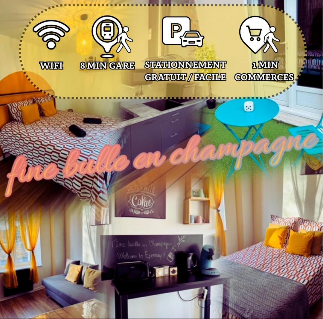 Fine Bulle En Champagne - 1 Chambre - Terrasse エペルネー エクステリア 写真